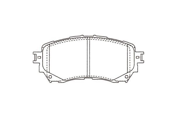 KAVO PARTS stabdžių trinkelių rinkinys, diskinis stabdys BP-4581